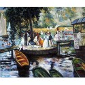 La Grenouillre by Pierre Auguste Renoir-Art gallery oil painting...