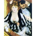La Loge 1874 by Pierre Auguste Renoir-Art gallery oil painting...