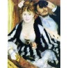 La Loge 1874 by Pierre Auguste Renoir-Art gallery oil painting...