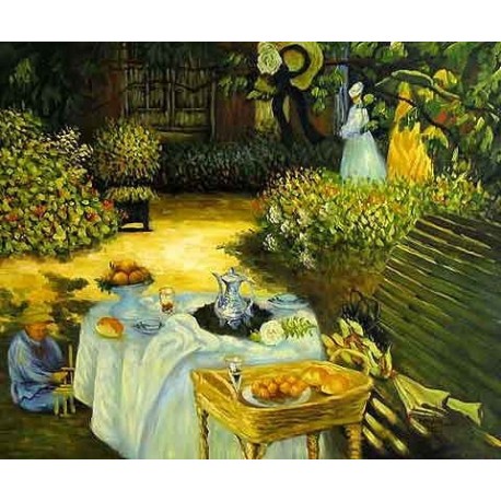 The Luncheon 2 by Claude Oscar Monet - Art gallery oil painting reproductions