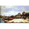 Le Pont des Arts NY by Pierre Auguste Renoir-Art gallery oil painting reproductions