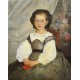 Little Miss Romain Lacaux 1864 by Pierre Auguste Renoir-Art gallery oil painting reproductions