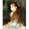 Mademoiselle Irene by Pierre Auguste Renoir-Art gallery oil painting reproductions