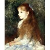 Mademoiselle Irene by Pierre Auguste Renoir-Art gallery oil...