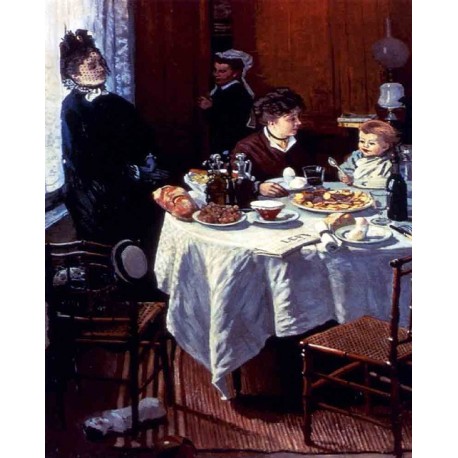 The Luncheon by Claude Oscar Monet - Art gallery oil painting reproductions