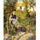 Nini in the Garden by Pierre Auguste Renoir-Art gallery oil painting reproductions