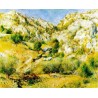 Rocky Crags at L'Estaque by Pierre Auguste Renoir-Art gallery oil...