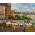 Place de la Trinite by Pierre Auguste Renoir-Art gallery oil...