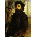 Portrait of Claude Monet by Pierre Auguste Renoir-Art gallery oil...
