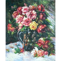 Roses 1879 by Pierre Auguste Renoir-Art gallery oil painting...
