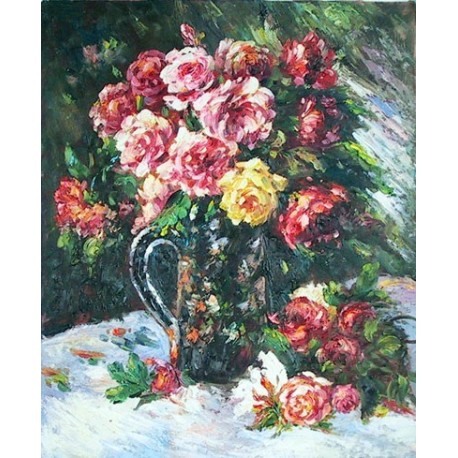 Roses 1879 by Pierre Auguste Renoir-Art gallery oil painting...