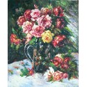 Roses 1879 by Pierre Auguste Renoir-Art gallery oil painting...