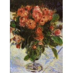 Roses 1890 by Pierre Auguste Renoir -Art gallery oil painting...