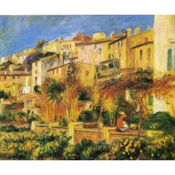 Terrace in Cagnes 1905 by Pierre Auguste Renoir-Art gallery oil painting reproductions