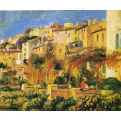 Terrace in Cagnes 1905 by Pierre Auguste Renoir-Art gallery oil...