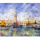 The Doges Palace, Venice by Pierre Auguste Renoir-Art gallery oil painting reproductions