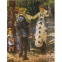 The Swing 1876 by Pierre Auguste Renoir-Art gallery oil painting...