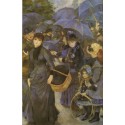 The Umbrellas 1883 by Pierre Auguste Renoir-Art gallery oil...