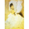 Portrait of a Girl by Gustav Klimt-Art gallery oil painting...