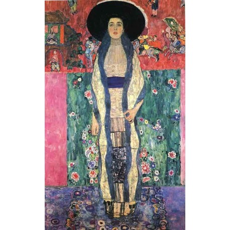 Portrait of Adele Bloch-Bauer by Gustav Klimt-Art gallery oil...