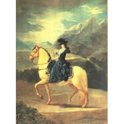 Equestrian Portrait of Dona Maria Teresa Vallebriga by Francisco...