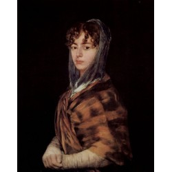 Francisca Sabasa  Garcia by Francisco de Goya-Art gallery oil...