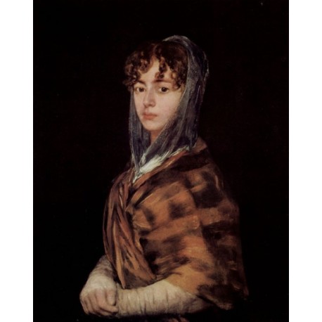 Francisca Sabasa  Garcia by Francisco de Goya-Art gallery oil...