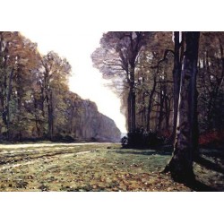 The Road to Chailly by Claude Oscar Monet - Art gallery oil...
