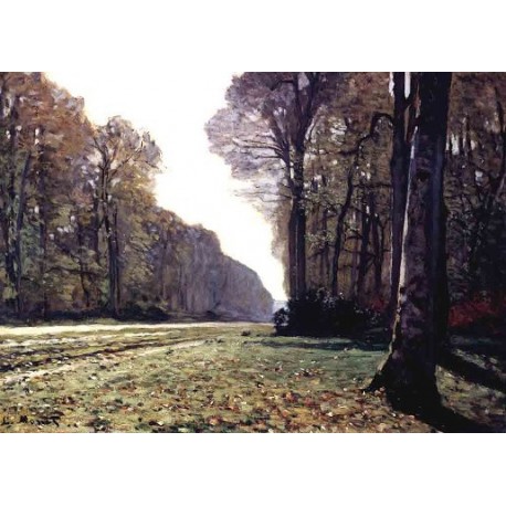 The Road to Chailly by Claude Oscar Monet - Art gallery oil...
