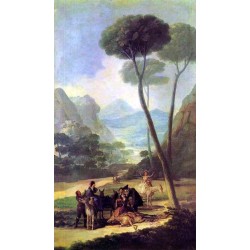 Francisco José de Goya -La Caída-Art gallery oil painting...