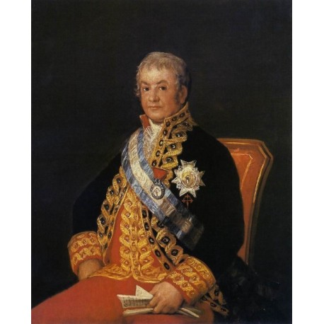 Francisco José de Goya -Portrait of José Antonio, Marqués de Caballero-Art gallery oil painting reproductions