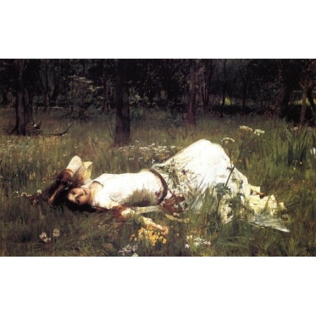  Ophelia 1889 by John William Waterhouse-Art gallery oil painting reproductions