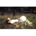 Ophelia 1889 by John William Waterhouse-Art gallery oil painting...