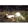 Ophelia 1889 by John William Waterhouse-Art gallery oil painting...