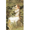Ophelia 1894 by  John William Waterhouse -Art gallery oil painting...