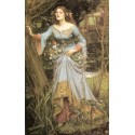 Ophelia 1910 by  John William Waterhouse -Art gallery oil painting...