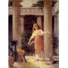 Peristyle by  John William Waterhouse -Art gallery oil painting...