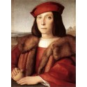 Young Man with an Apple by Raphael Sanzio-Art gallery oil painting...