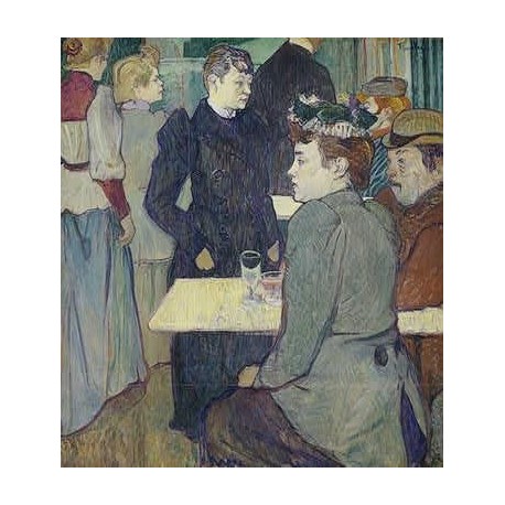 A Corner of the Moulin de la Galette 1892 by Henri de Toulouse-Lautrec-Art gallery oil painting reproductions