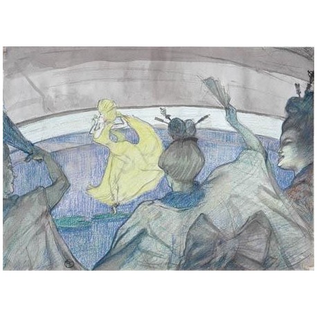 At The Circus 1899 by Henri de Toulouse-Lautrec--Art gallery oil painting reproductions