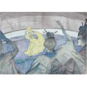 At The Circus 1899 by Henri de Toulouse-Lautrec--Art gallery oil...