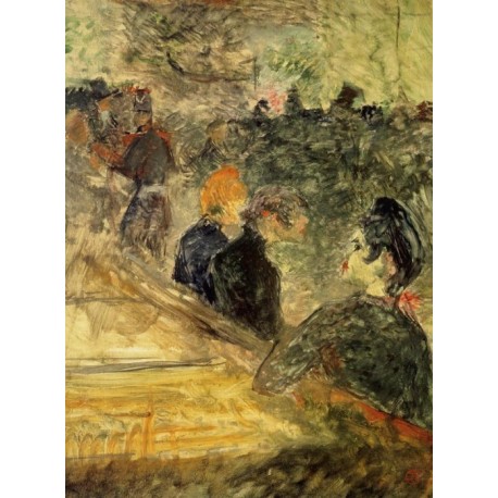 A Ball at the Moulin de la Galette by Henri de Toulouse- Lautrec-Art gallery oil painting reproductions