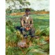 A Laborer at Celeyran by Henri de Toulouse-Lautrec -Art gallery oil painting reproductions