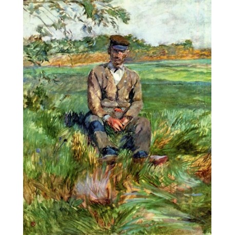 A Laborer at Celeyran by Henri de Toulouse-Lautrec -Art gallery...