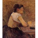 At Gennelle Absin, The Drinker by Henri de Toulouse-Lautrec-Art...