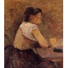 At Gennelle Absin, The Drinker by Henri de Toulouse-Lautrec-Art...