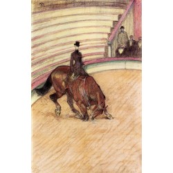 At The Circus Dressage by Henri de Toulouse-Lautrec-Art gallery oil painting reproductions