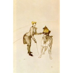 At The Circus, The Animal Trainer by Henri de Toulouse-Lautrec-Art...