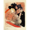 At the Concert by Henri de Toulouse-Lautrec-Art gallery oil...