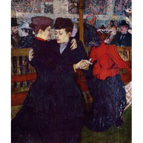 At The Moulin Rouge, The Two Waltzers by Henri de...